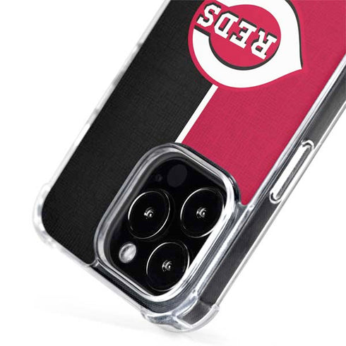 MLB Cincinnati Reds Split iPhone 15 Pro Max MagSafe Case