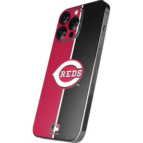 MLB Cincinnati Reds Split iPhone 14 Pro Skin