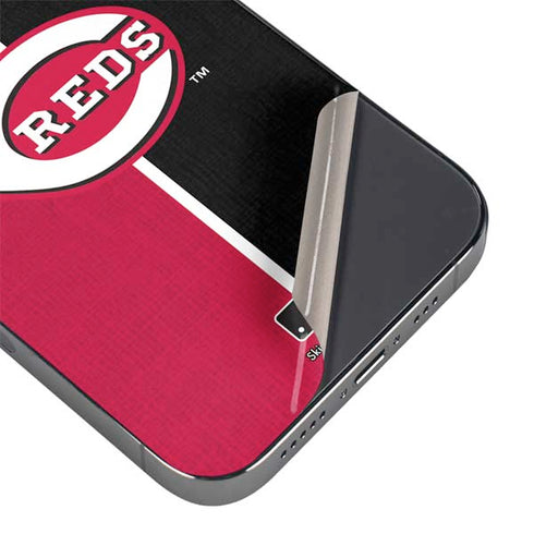 MLB Cincinnati Reds Split iPhone 15 Pro Skin