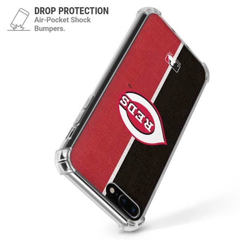 MLB Cincinnati Reds Split iPhone 7/8 Plus Clear Case