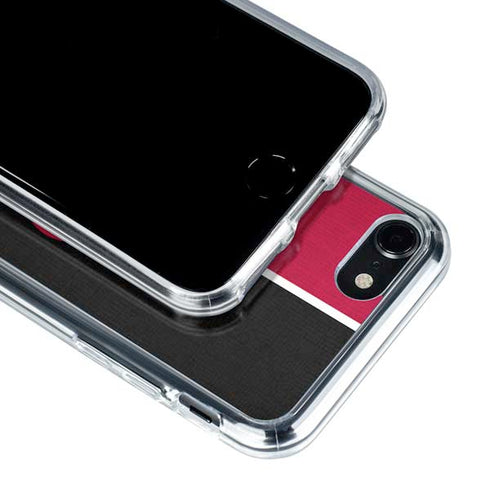 MLB Cincinnati Reds Split iPhone SE (2nd & 3rd Gen) Clear Case