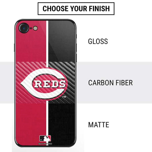 MLB Cincinnati Reds Split iPhone SE (2nd & 3rd Gen) Skin