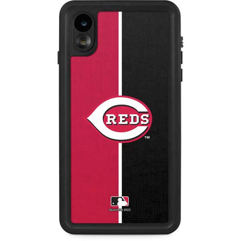 MLB Cincinnati Reds Split iPhone XR Waterproof Case