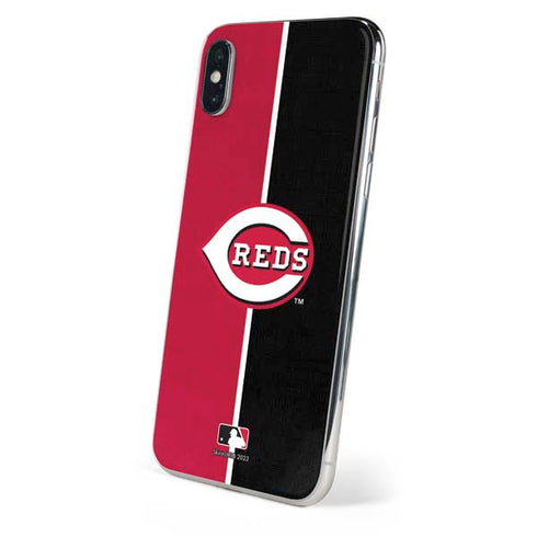MLB Cincinnati Reds Split iPhone XS Skin