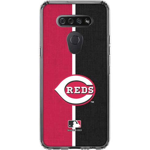 MLB Cincinnati Reds Split LG K51/Q51 Clear Case