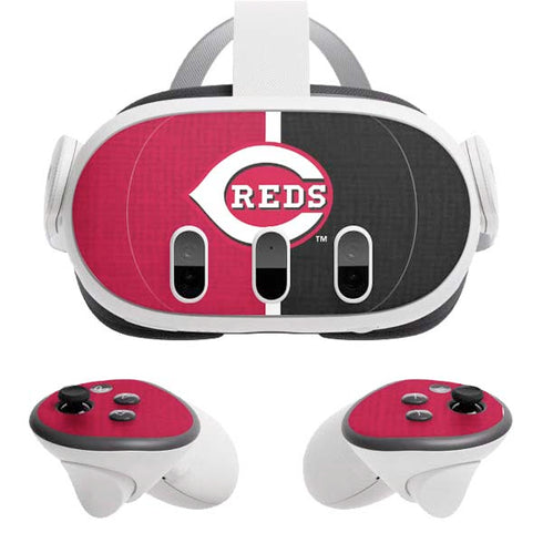 MLB Cincinnati Reds Split Meta Quest 3 Skin