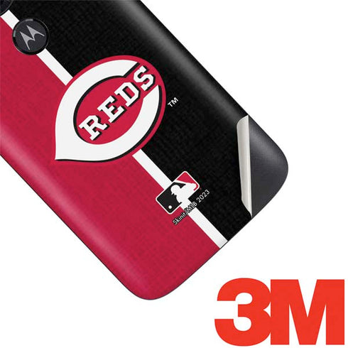 MLB Cincinnati Reds Split Moto E5 Play Skin