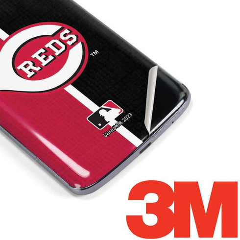 MLB Cincinnati Reds Split Moto E5 Plus Skin