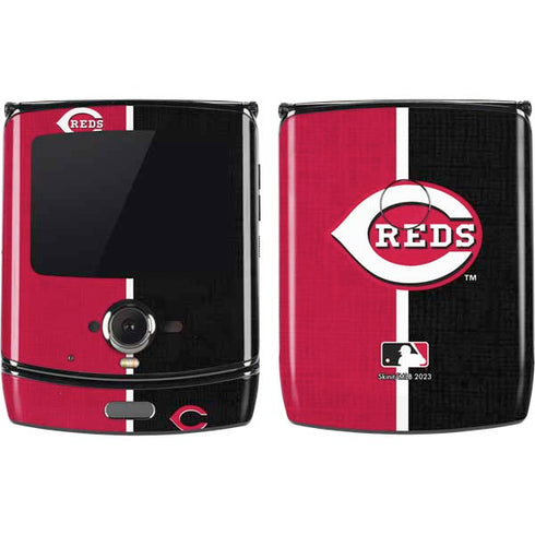 MLB Cincinnati Reds Split Motorola RAZR Skin