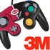 MLB Cincinnati Reds Split Nintendo GameCube Controller Skin