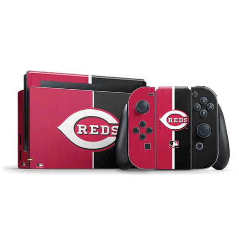 MLB Cincinnati Reds Split Nintendo Switch Bundle Skin