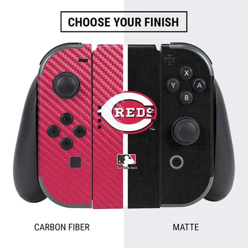 MLB Cincinnati Reds Split Nintendo Switch Bundle Skin