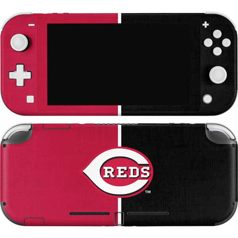 MLB Cincinnati Reds Split Nintendo Switch Lite Skin