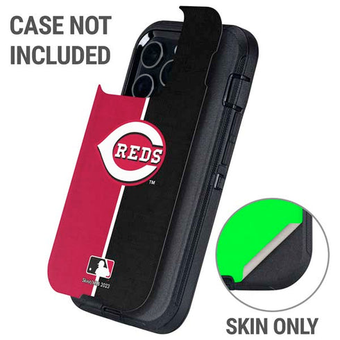 MLB Cincinnati Reds Split Otterbox Defender iPhone Skin
