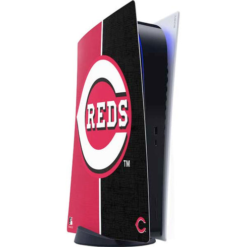 MLB Cincinnati Reds Split PS5 Digital Edition Console Skin