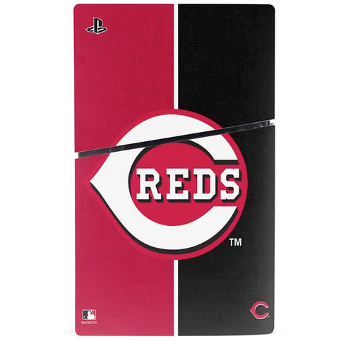 MLB Cincinnati Reds Split PS5 Slim Digital Edition Bundle Skin