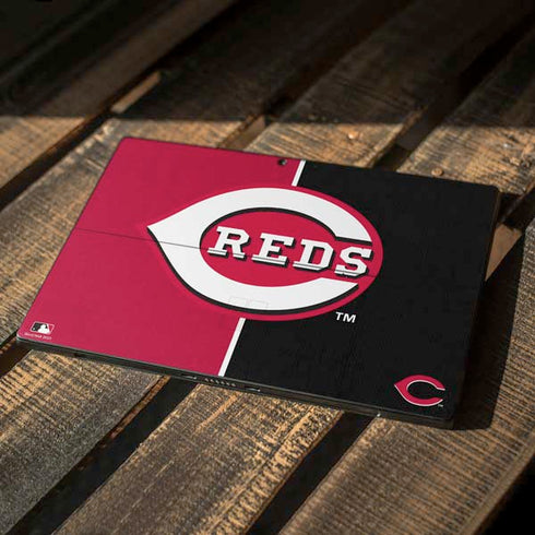MLB Cincinnati Reds Split Surface Pro 7 Skin