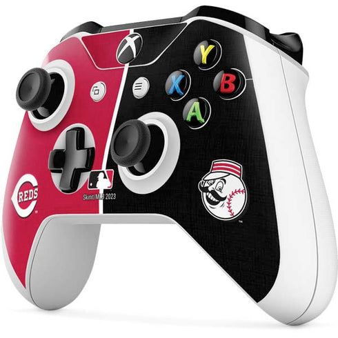 MLB Cincinnati Reds Split Xbox One S Controller Skin