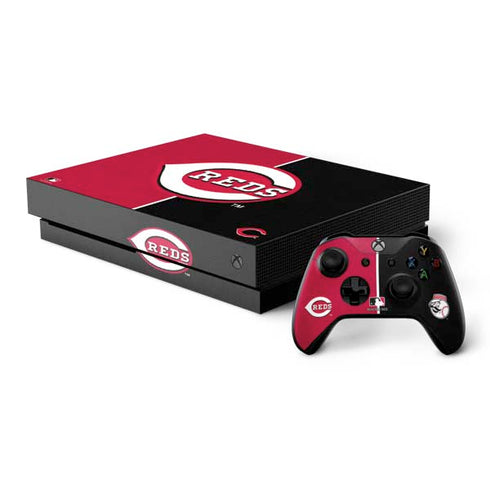 MLB Cincinnati Reds Split Xbox One X Bundle Skin