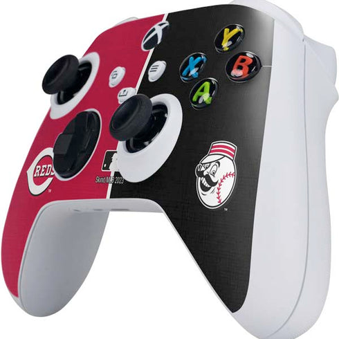 MLB Cincinnati Reds Split Xbox Series S Controller Skin