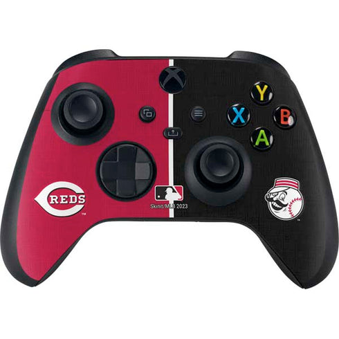 MLB Cincinnati Reds Split Xbox Series X Controller Skin