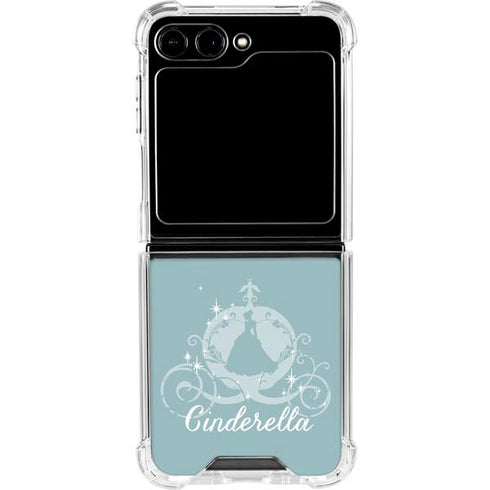 Disney Cinderella Carriage Galaxy Z Flip5 5G Clear Case