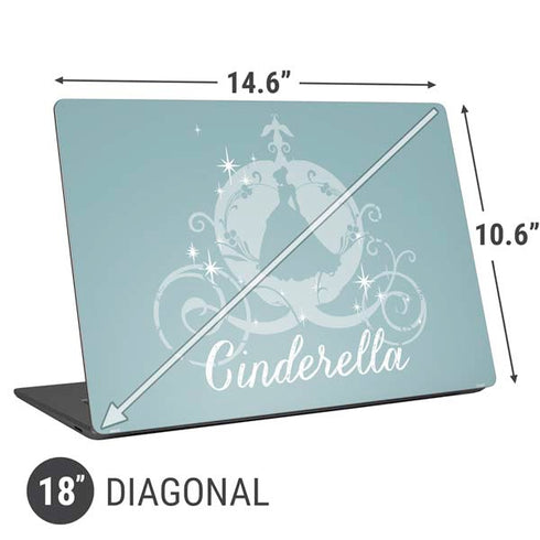 Disney Cinderella Carriage Universal Laptop 18in (14.6 x 10.6in) Skin