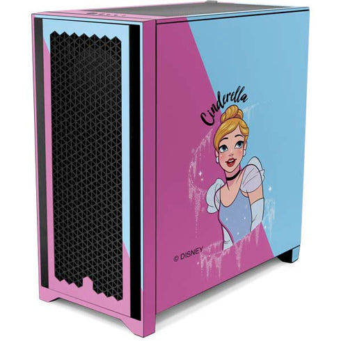 Disney Princess Cinderella Art Corsair 4000D Tempered Glass Mid-Tower ATX Case Skin