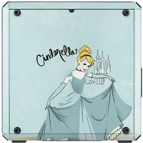 Disney Princess Cinderella Curtsy Art Cooler Master MasterBox Q300L Mini Tower Skin
