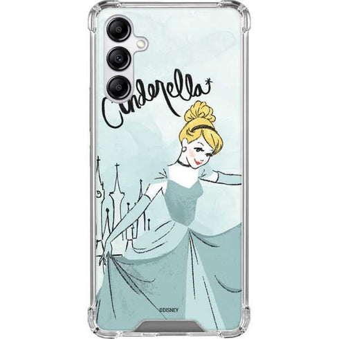 Disney Princess Cinderella Curtsy Art Galaxy A14 5G Clear Case