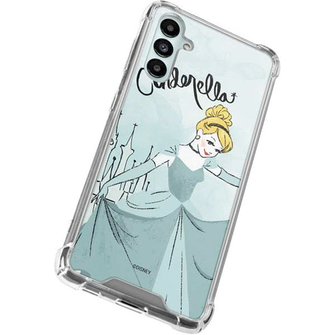 Disney Princess Cinderella Curtsy Art Galaxy A15 5G Clear Case