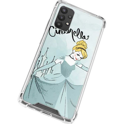 Disney Princess Cinderella Curtsy Art Galaxy A32 5G Clear Case