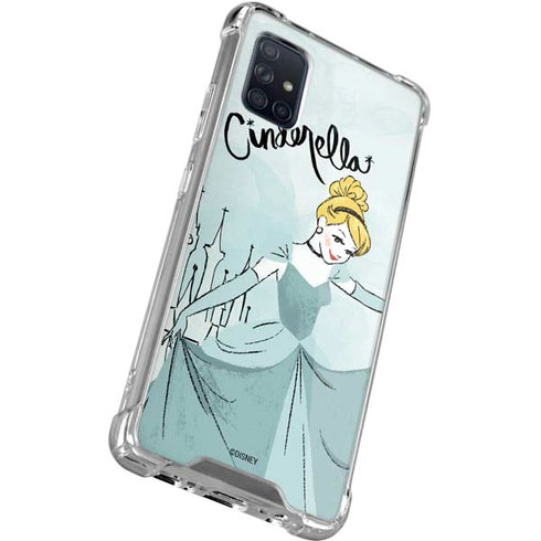 Disney Princess Cinderella Curtsy Art Galaxy A71 5G Clear Case