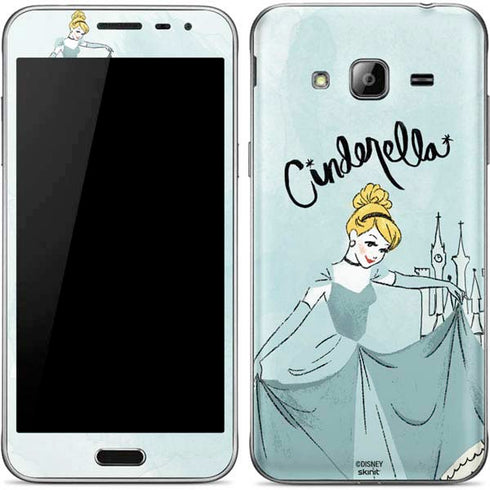 Disney Princess Cinderella Curtsy Art Galaxy J3 Skin