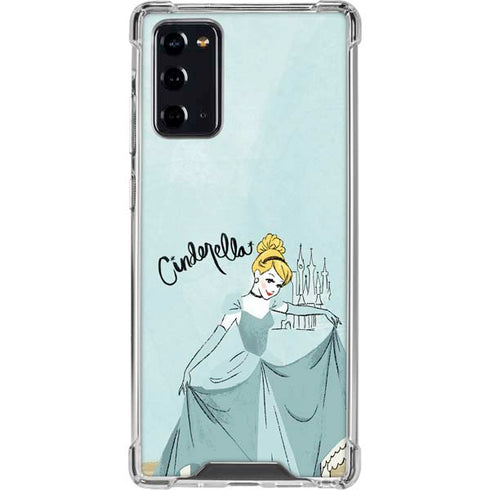 Disney Princess Cinderella Curtsy Art Galaxy Note20 5G Clear Case