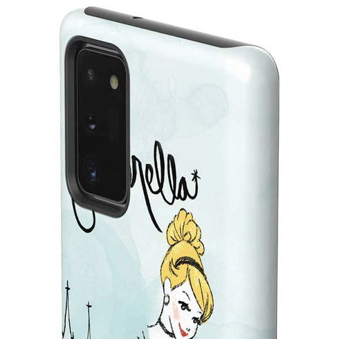 Disney Princess Cinderella Curtsy Art Galaxy Note20 5G Pro Case