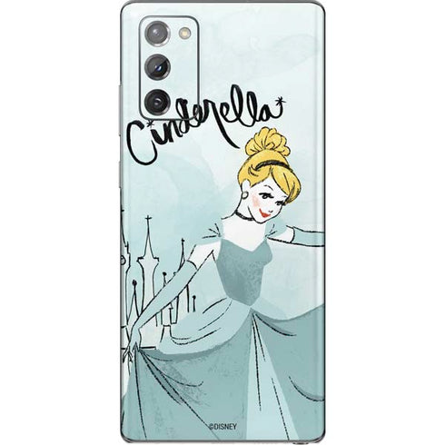 Disney Princess Cinderella Curtsy Art Galaxy Note20 5G Skin