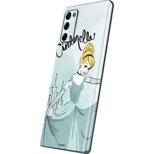 Disney Princess Cinderella Curtsy Art Galaxy Note20 5G Skin