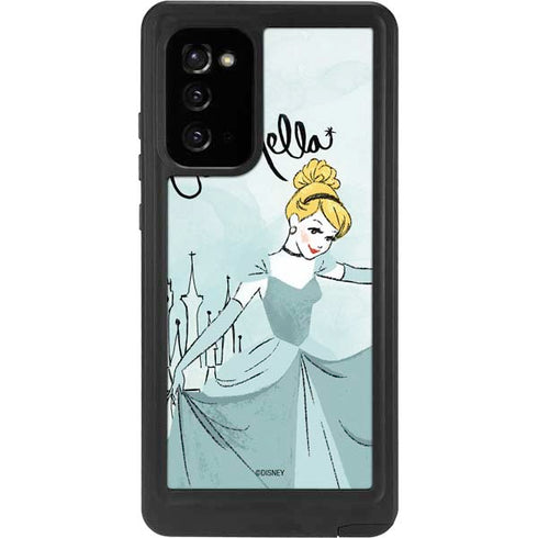 Disney Princess Cinderella Curtsy Art Galaxy Note20 5G Waterproof Case