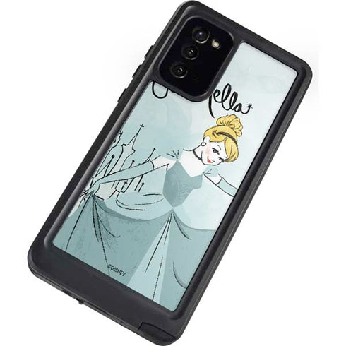 Disney Princess Cinderella Curtsy Art Galaxy Note20 5G Waterproof Case