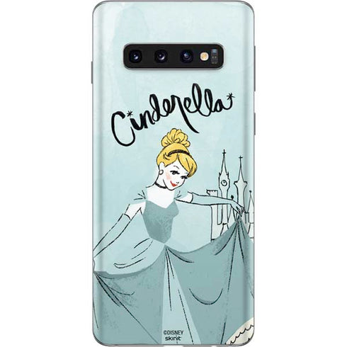 Disney Princess Cinderella Curtsy Art Galaxy S10 Skin