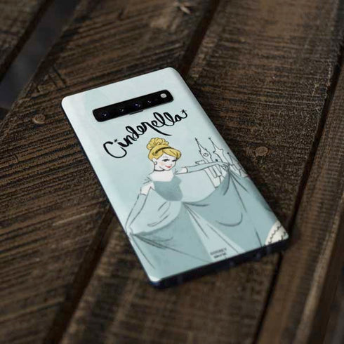 Disney Princess Cinderella Curtsy Art Galaxy S10 Skin