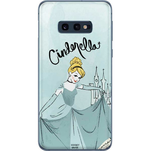 Disney Princess Cinderella Curtsy Art Galaxy S10e Skin