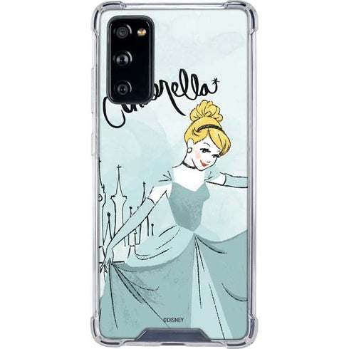 Disney Princess Cinderella Curtsy Art Galaxy S20 FE Clear Case
