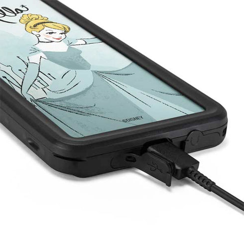 Disney Princess Cinderella Curtsy Art Galaxy S20 Plus Waterproof Case