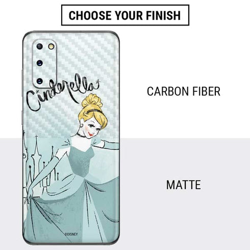 Disney Princess Cinderella Curtsy Art Galaxy S20 Skin