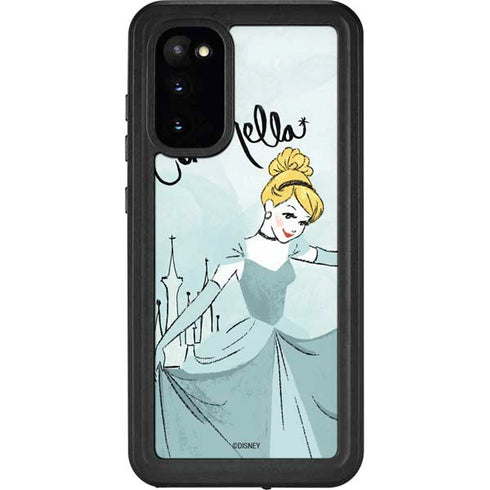 Disney Princess Cinderella Curtsy Art Galaxy S20 Waterproof Case