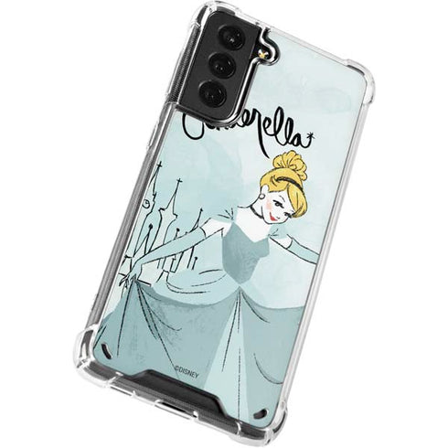 Disney Princess Cinderella Curtsy Art Galaxy S21 5G Clear Case