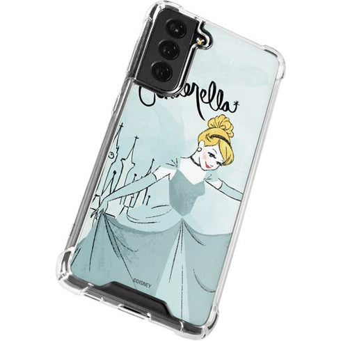Disney Princess Cinderella Curtsy Art Galaxy S21 FE Clear Case