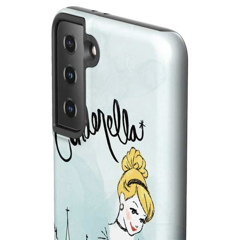 Disney Princess Cinderella Curtsy Art Galaxy S21 FE Pro Case